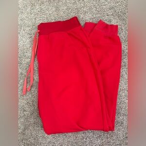 Figs Zamora joggers in pop red color